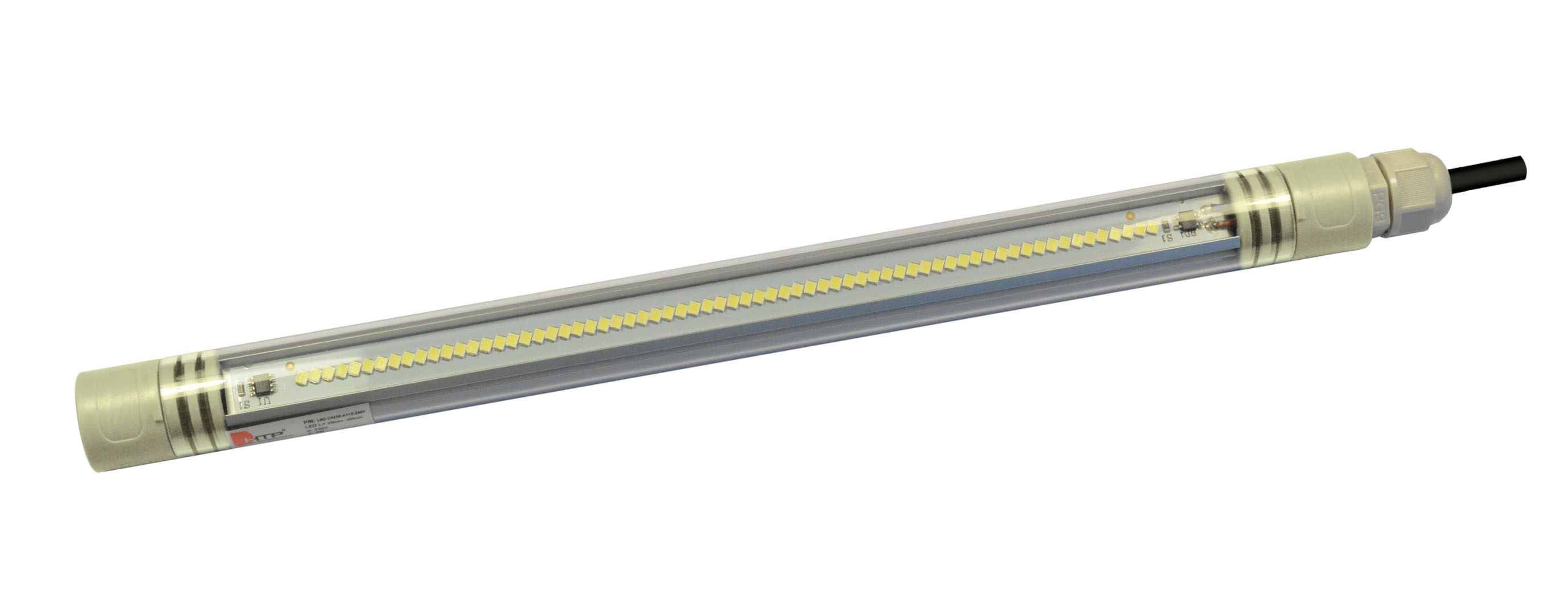Led lighting,L=250mm,230V, 5W, ø25mm with cable PVC/PVC 1m